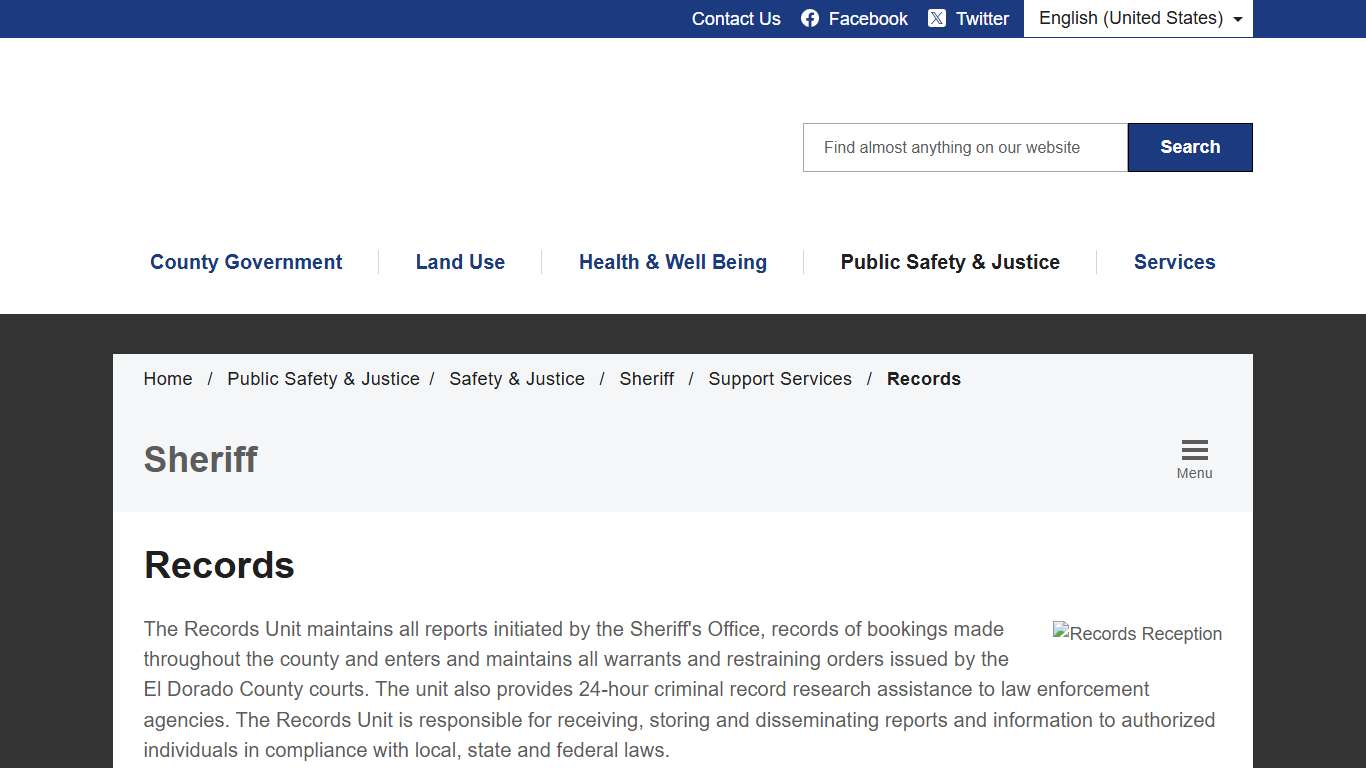 Records - El Dorado County