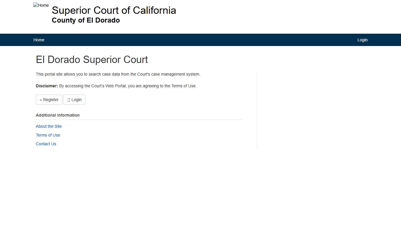 El Dorado Superior Court | Public Access