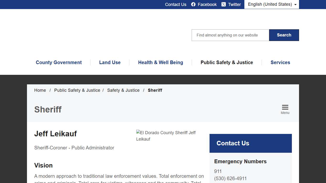 Sheriff - El Dorado County