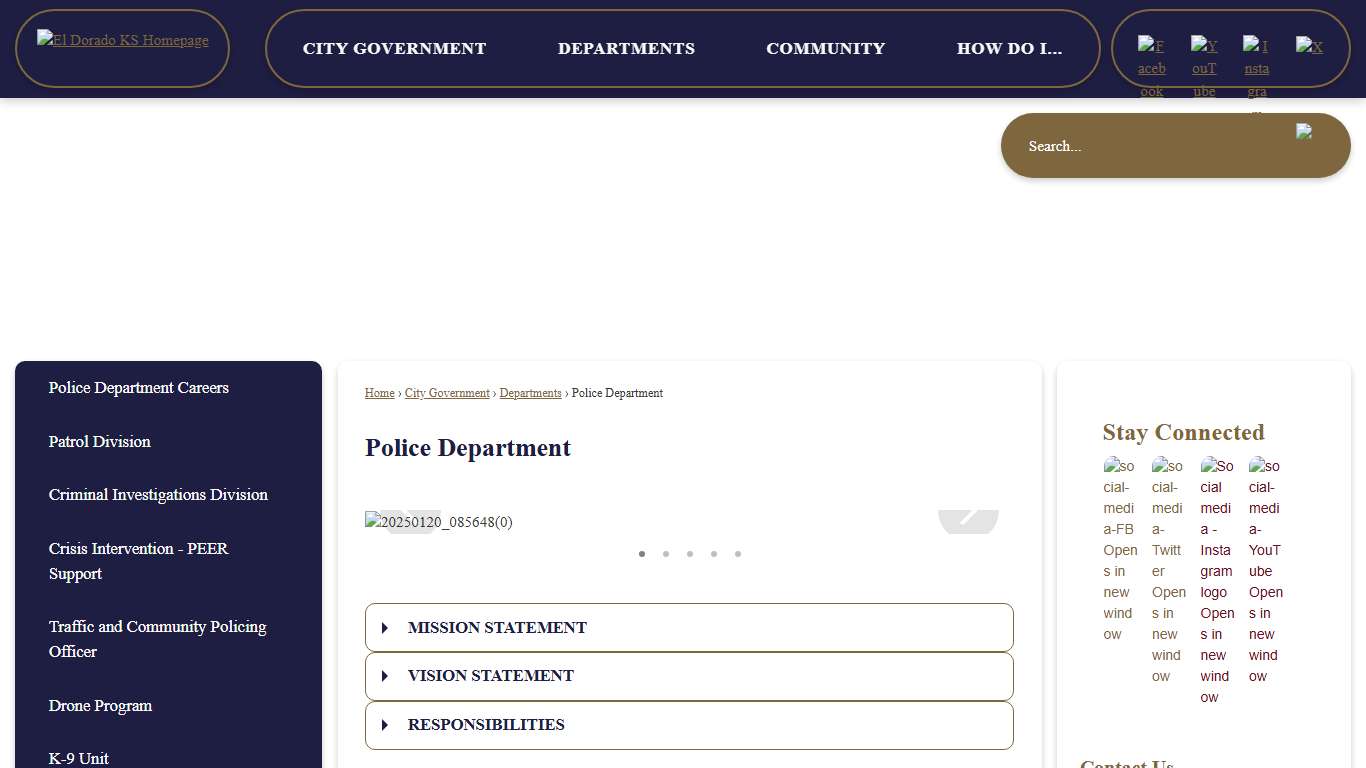 Police Department | El Dorado, KS - Official Website